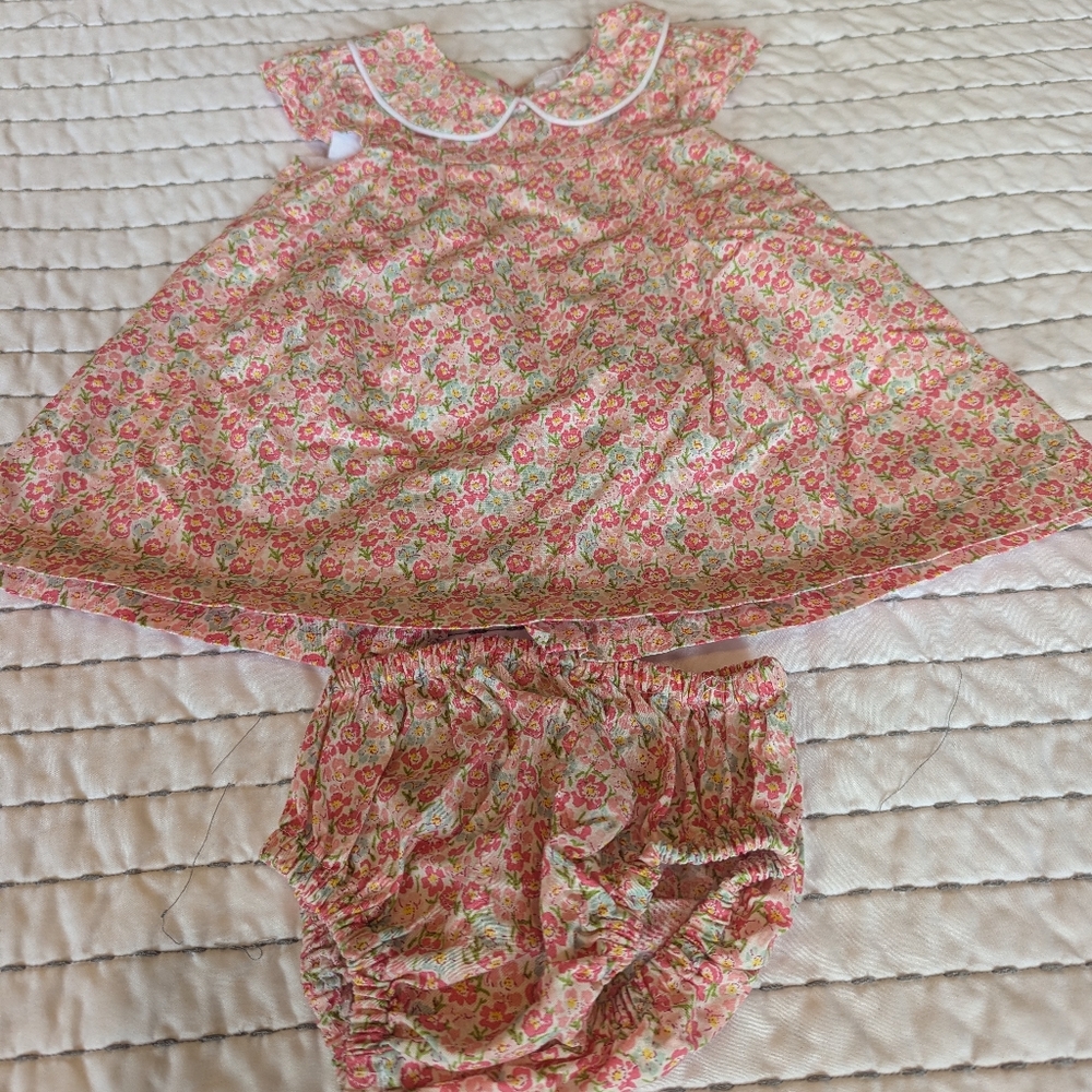 Oaks Apparel Deanna Pink Floral Bloomer Set